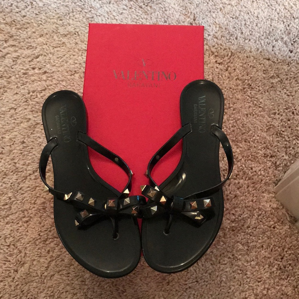 Valentino Rockstud Flip Flops